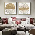 Классический роскошный абстрактный постер с принтом кофейных зерен, Луны и мрамора, Декор для дома, Постер для гостиной, винтажная Картина на холсте