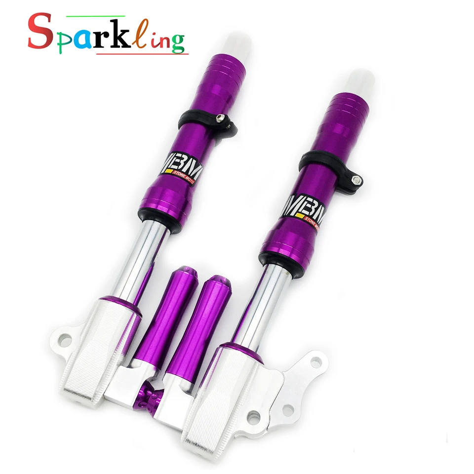 Универсальные передние амортизаторы для мотоцикла/скутера φ 26 мм с кронштейном