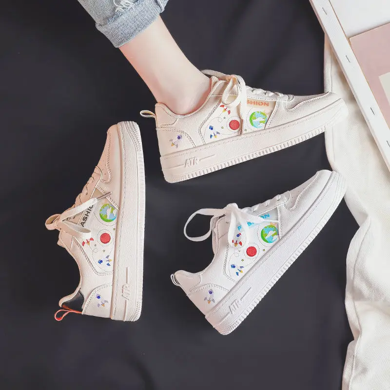 

Global Small White Shoes Women's Skirt 2021 Summer New Student's Korean Versatile Sports Board Shoes New Style