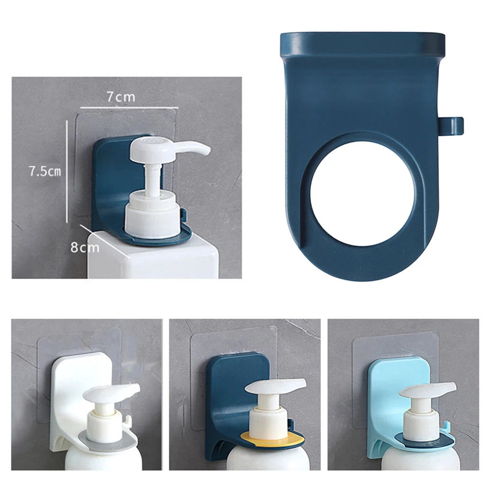 

Self-Adhesive Wall Mounted Shampoo Stickers Holder Waterproof Seamless Shower Gel Hanging Bracket Storage Racks Bathroom Tools