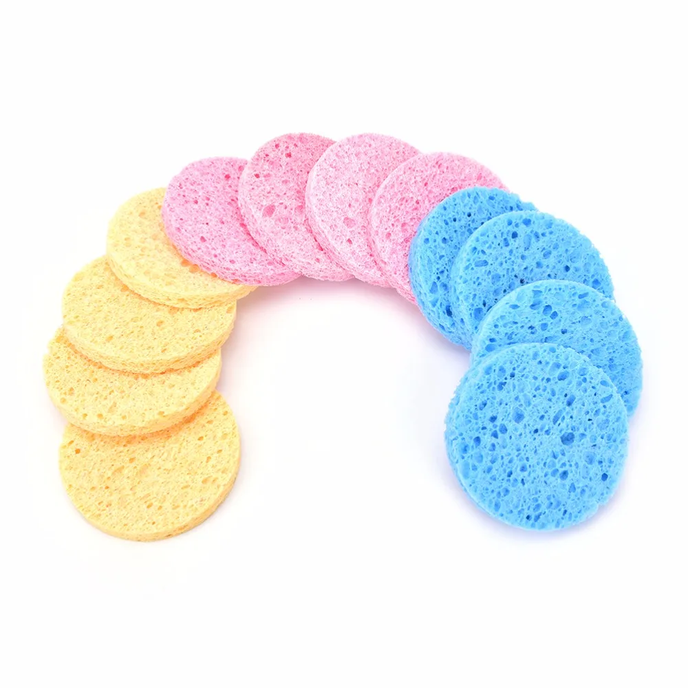 4 шт./лот волшебная губка для макияжа очищающая пудра лица косметическая сжатая