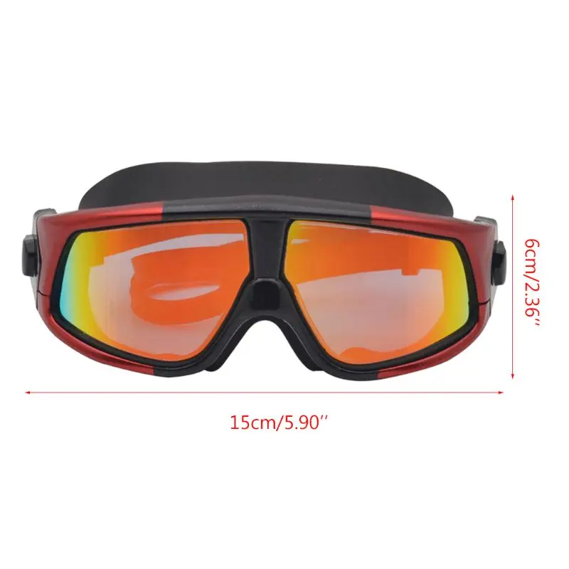 

Swimming Goggles Silicone Large Frame Swim Glasses Anti-Fog UV Adult Swim Mask