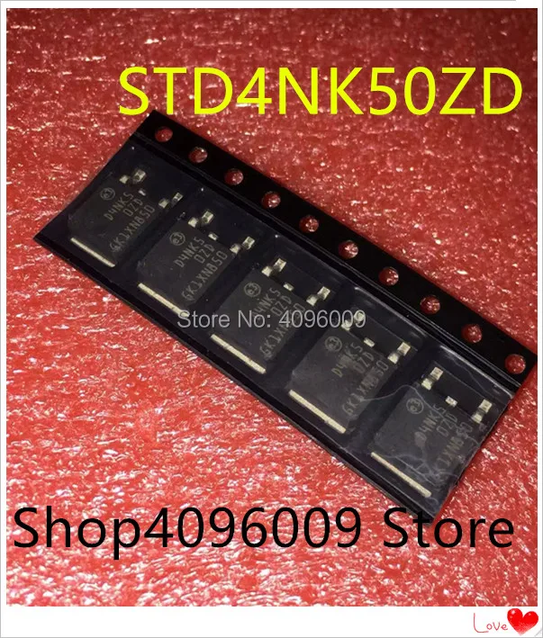 

10PCS/LOT STD4NK50ZD STD4NK50 D4NK50ZD TO-252