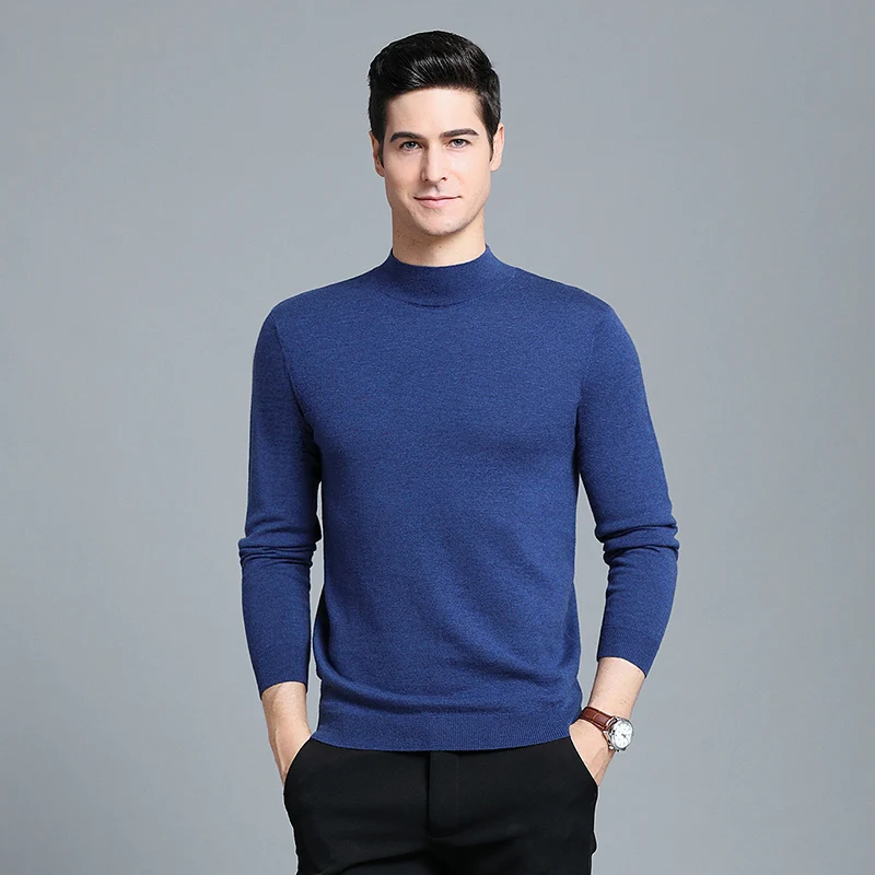 UNIVOS KUNI 2019 Мужская водолазка свитер Новое поступление весна и осень Бизнес Стиль