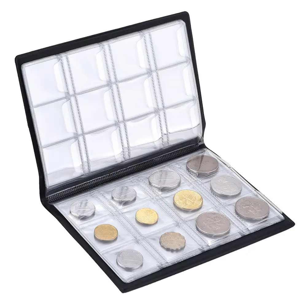 Альбом для монет с 120 кармашками книга коллекционирования Мини Пенни держатель