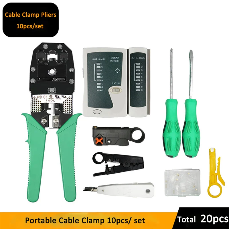 Набор инструментов для ремонта сети отвертка инструмент зачистки проводов RJ45