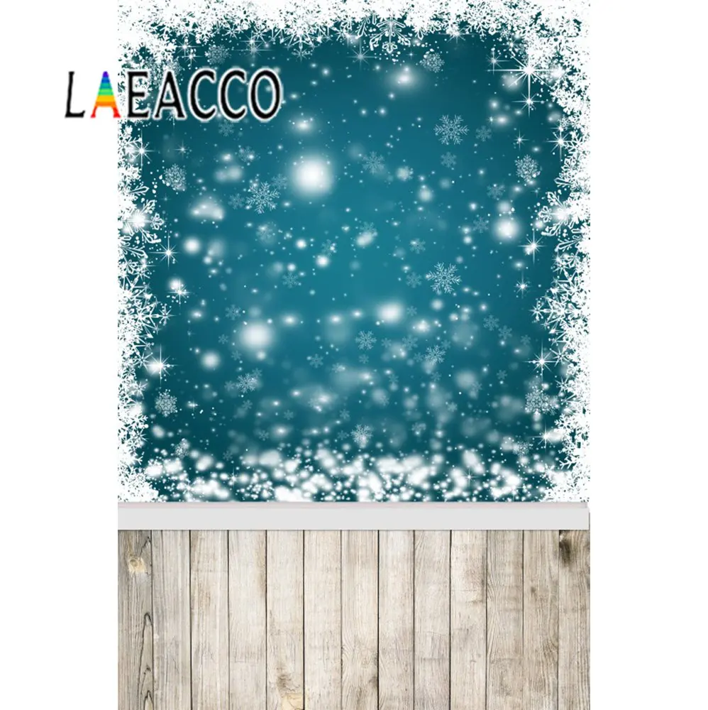 Laeacco фотофоны светло-голубые в горошек серые доски ребенок день рождения портрет