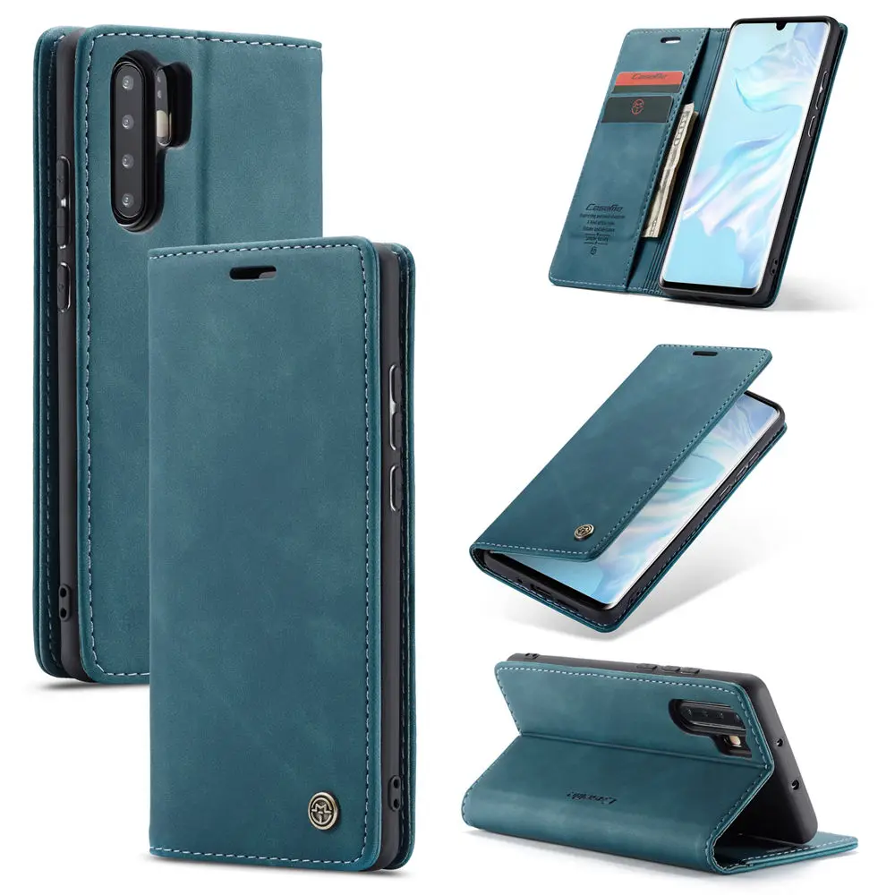 

Case For Huawei P20 P30 P40 Pro Lite Mate 30 Pro 4G 5G Magnetic Leather Flip Cover Card Slot Foldable Stand Shockproof Cover