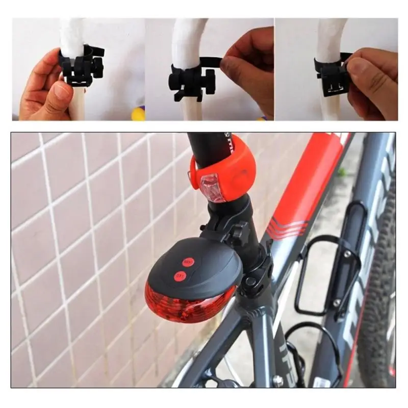 

LED Bike Taillight Laser Bicycle Light Night Safety Warning Light Mountain Bike Rear Light Cycling Tail Lamp Bike Accessories