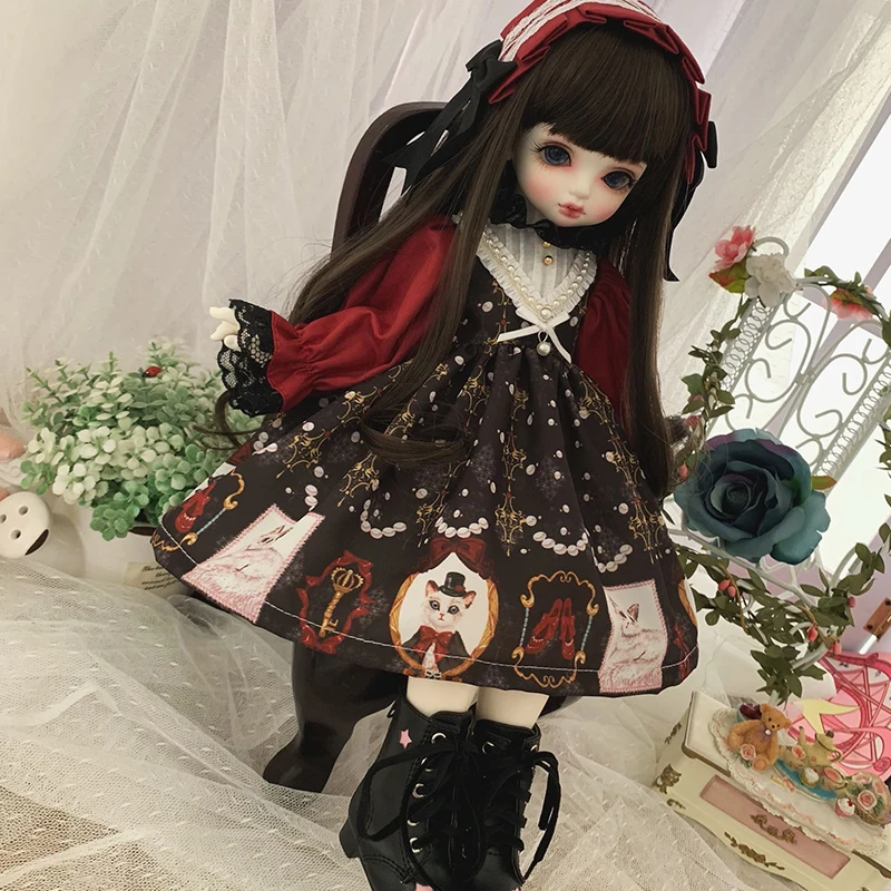 Blyth Одежда для кукол 1/6 платье для куклы белый кружевной воротник с цветочным украшением 1/6 1/4 BJD SD кукла 1/6 Blyth аксессуары для кукол