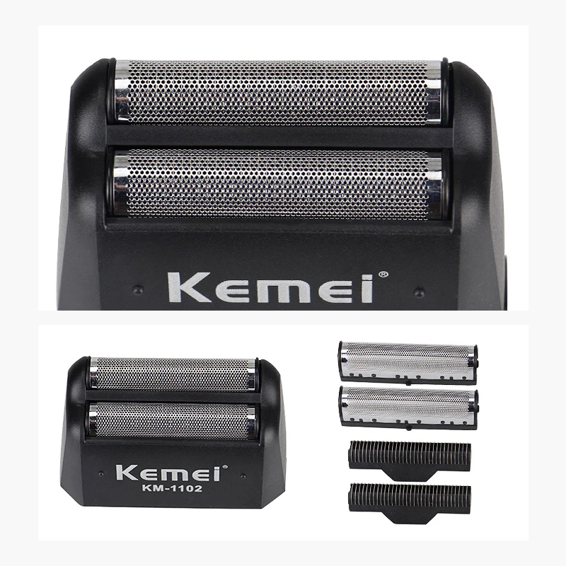 Новинка 2021 электробритва Kemei с 2 лезвиями перезаряжаемая от USB умная мини бритва