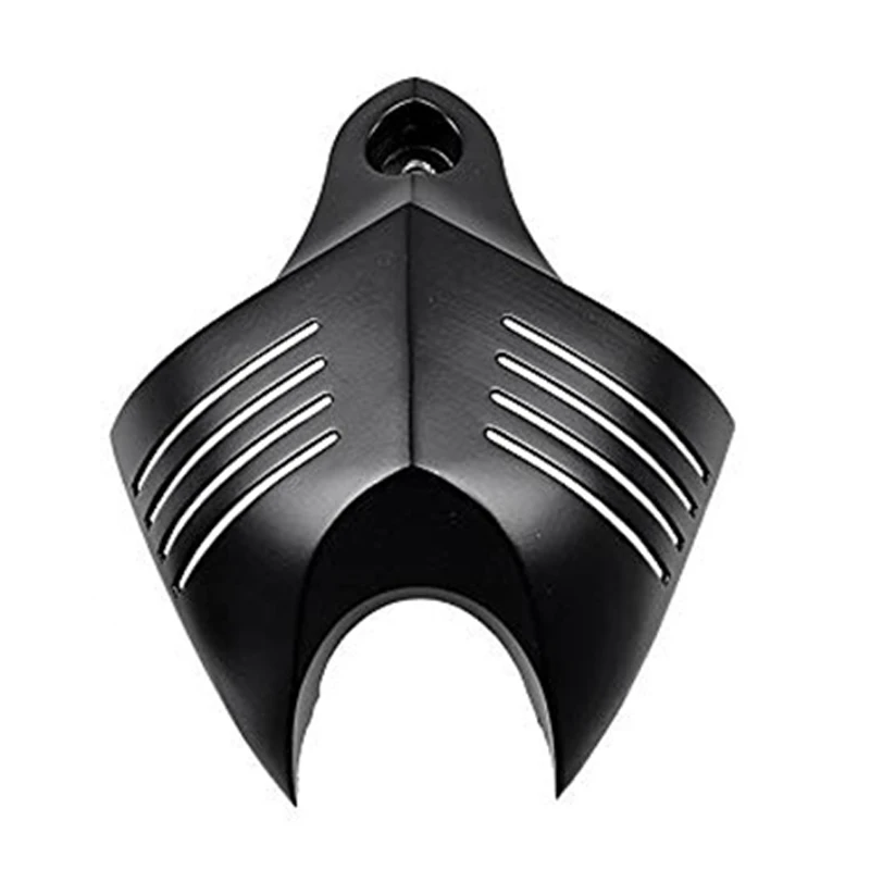 Черный двойной рожок крышка V Shield Cowbell Набор для 1992 2014 Dyna Softail Road King Street Electra Glide