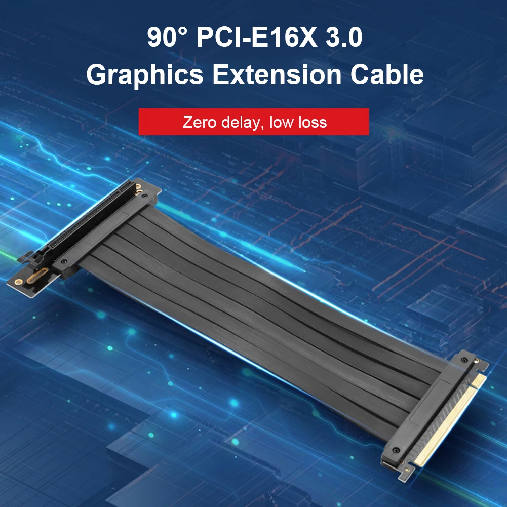 10 дюймов PCIe 3 0 16X кабель удлинитель для карт PCI E Экспресс X16 Кабель с прямоугольный