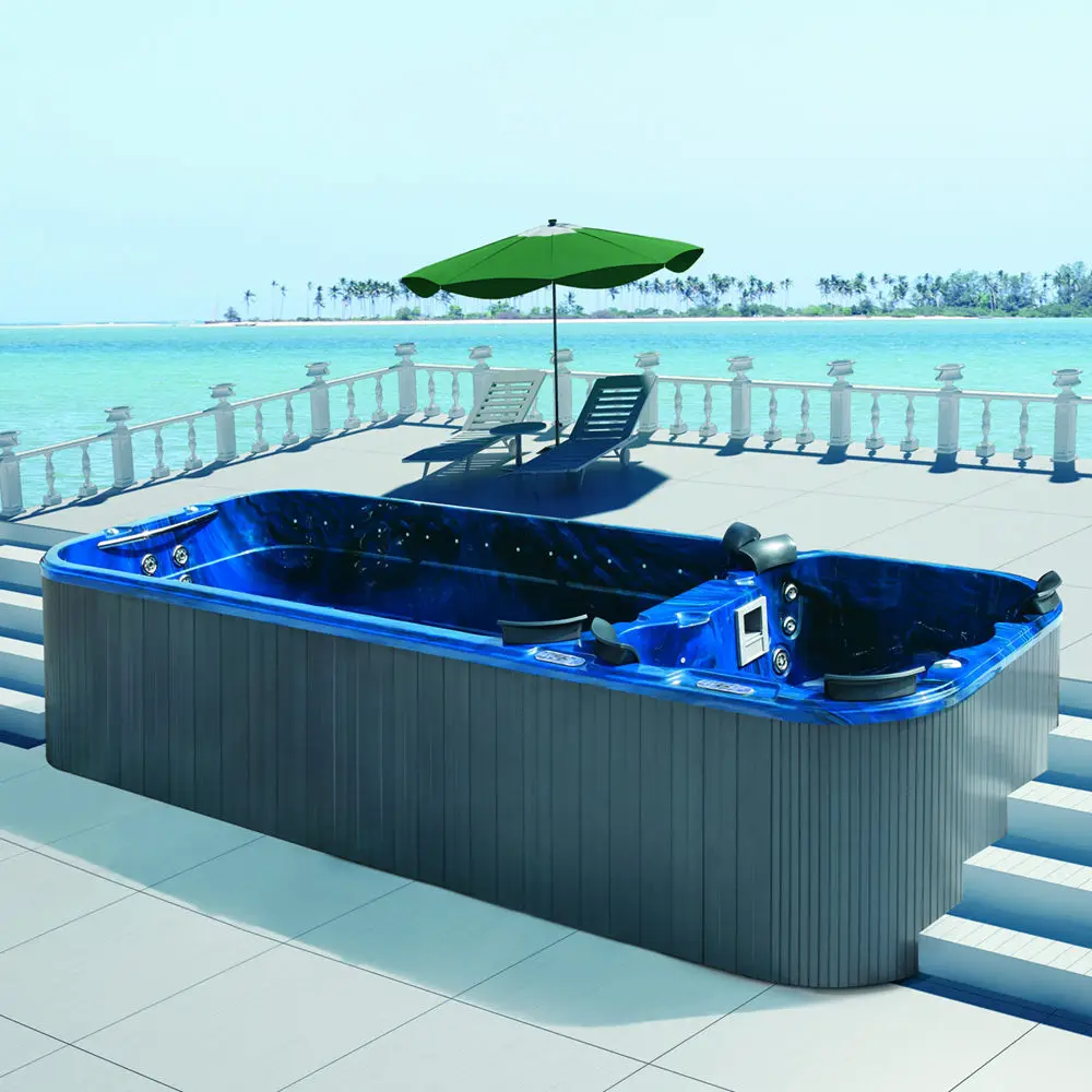 5 7 метров бесконечный двойной бассейн спа с горячей ванной M 3323|Джакузи| |