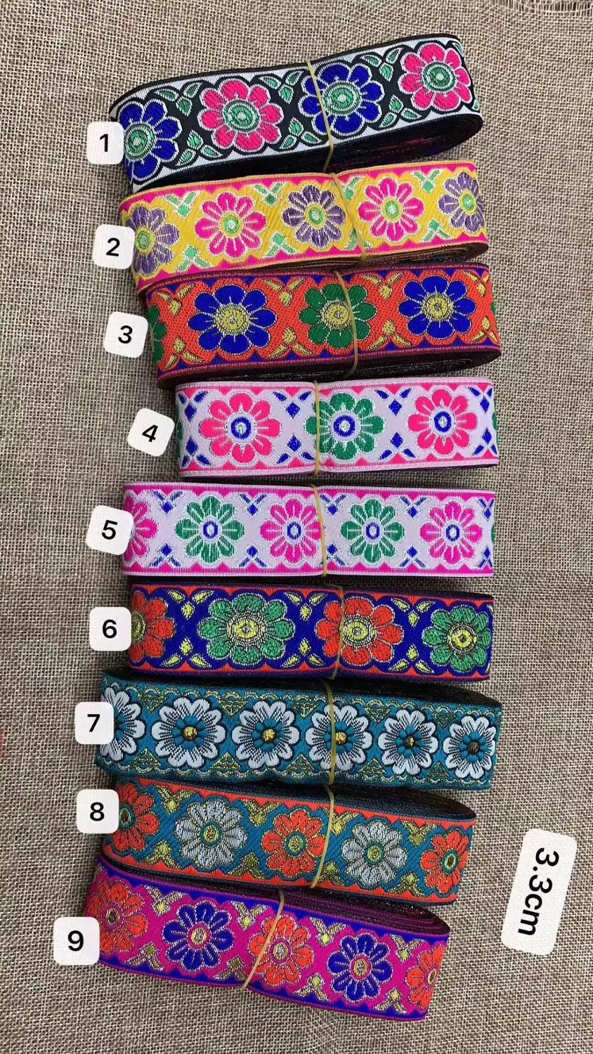 

3.3cm nation style jacquard ribbon,XERY191201K