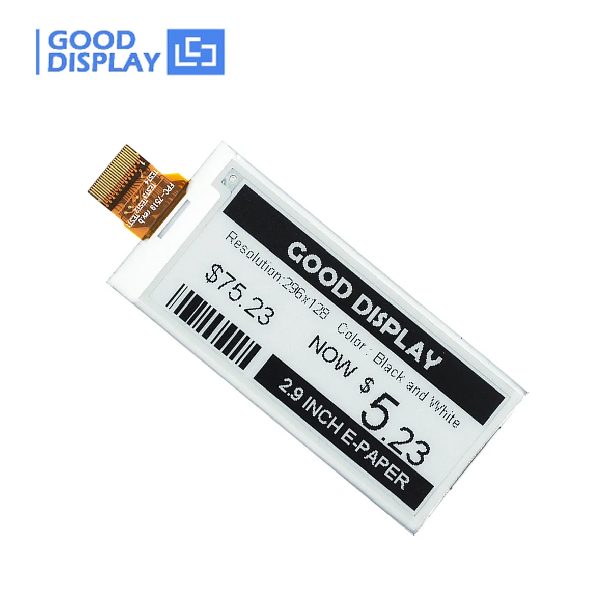 

SPI E-Ink GDEM029T94 2.9 Inch 296x128 Electroni Paper Display Module