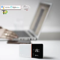 new 118 type voice interaction wifi thermostat for ncno hot watergas boilerelectric heating 16a works with alexa google home