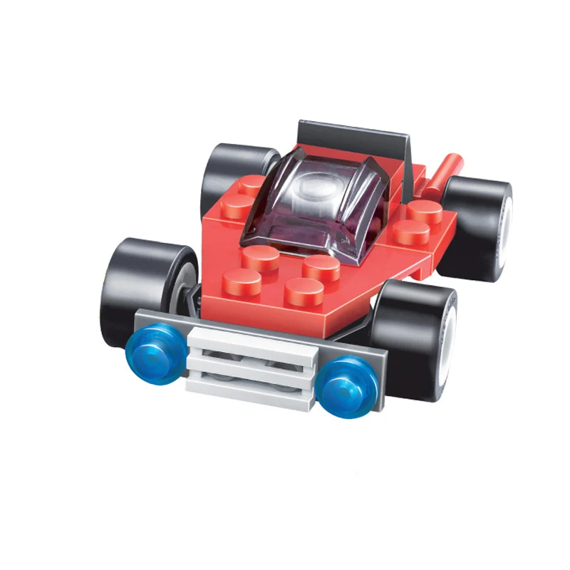 Набор строительных блоков 1-6 городской полицейский вертолет автомобиль самолет