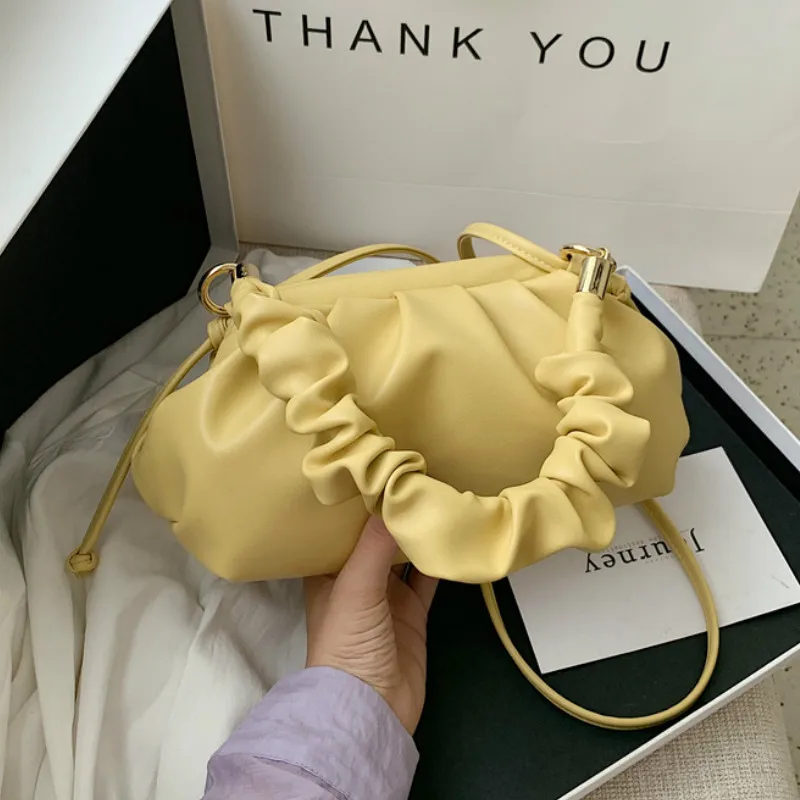 Маленькие женские облачные Сумки из искусственной кожи 2020 элегантные милые
