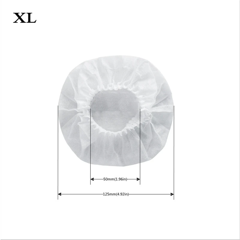 

Apply to 100-130mm Ear Pad Disposable Headphone Cover Non Woven Hygienic Dustproof Sweatproof Stretchable Headsets