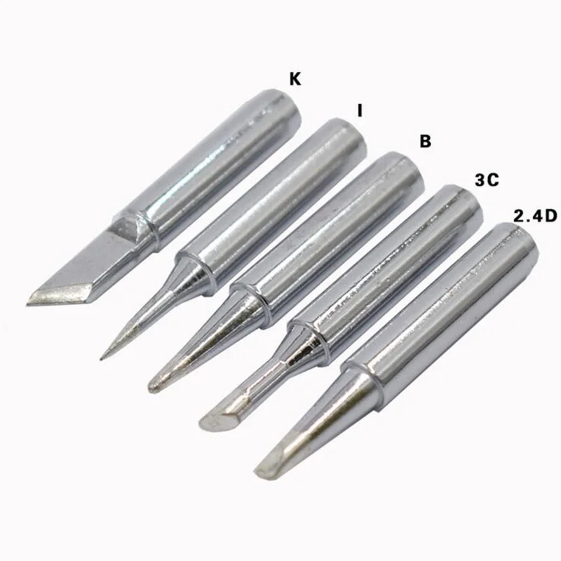 900M-T-K 900M-T-I 900M-T-B 900M-T-3C 900M-T-2.4D Lead-free Soldering Iron Tip Welding Tools For 8586 858D Soldering Station