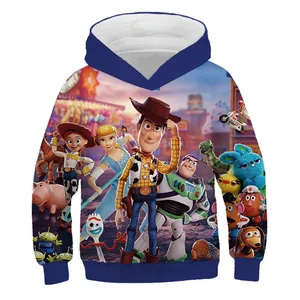 2019 нового мультфильма История игрушек, 4 3D печатных детская толстовка с капюшоном; Модный летний пуловер с длинными рукавами, детские толстовки с героями мультфильмов