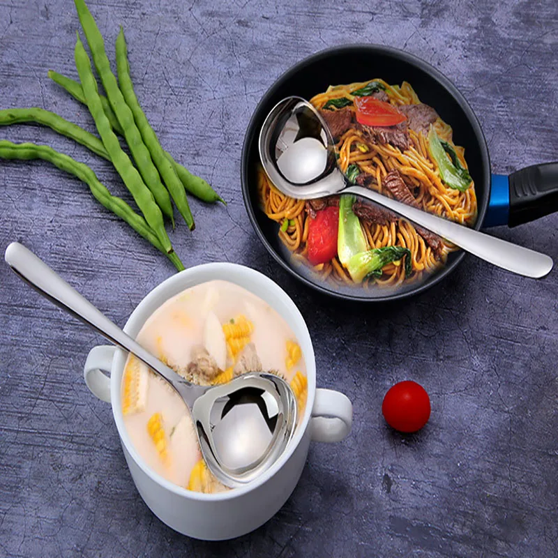 Ложка суповая из нержавеющей стали утолщенная креативная столовая посуда