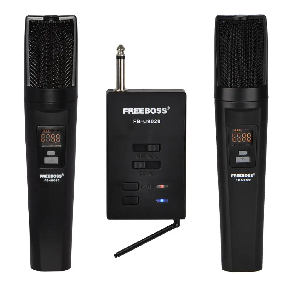 FB-U9020 2 Way 2x30 Регулируемая частота ручных Bluetooth-микрофона для вечеринок церкви