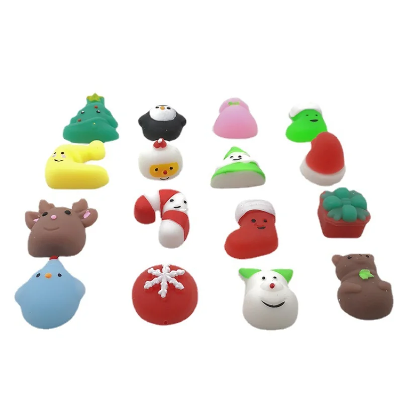 Bolas de masa para Navidad, 10 Uds., animales encantadores de descompresi&oacute;n, m&uacute;sica, regalos para ni&ntilde;os y adultos, mascota bonita-3