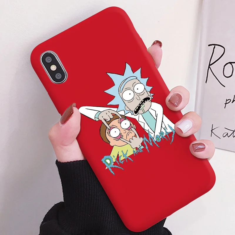 Kho-0rsxkouy Мягкий чехол для телефона Rick And marty из ТПУ для iPhone 11, 5, SE, 6, 6 S, 8 Plus, XS, X, XR, XS Max, 11 Pro, матовый чехол с мультипликационным принтом для iPhone 7 Plus, чехол - Цвет: Kho-0rsxkouy