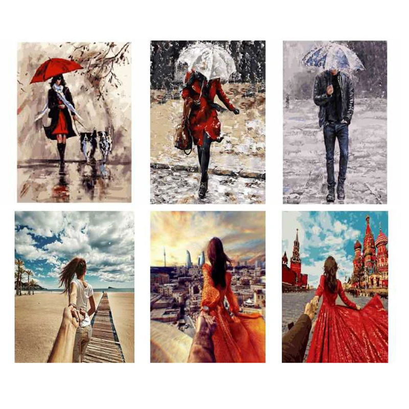 

Painting By Numbers Girl Oil Painting Portrait Pictures By Number Paint By Numbers For Adults Home Decor