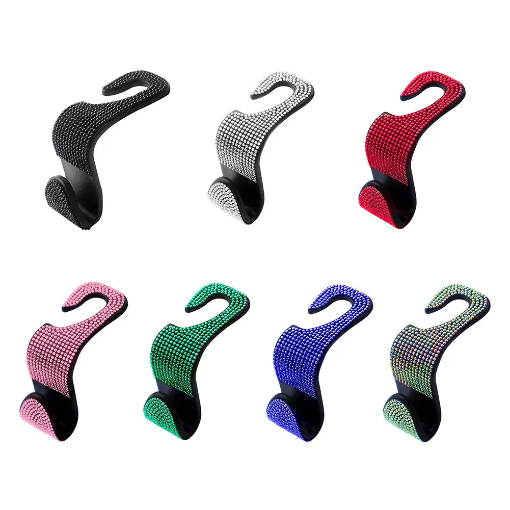 

Крючок стразы на заднее сиденье автомобиля, хрустальный крючок для сумочки на подголовник автомобиля, вешалка, держатель, автомобильные ак...