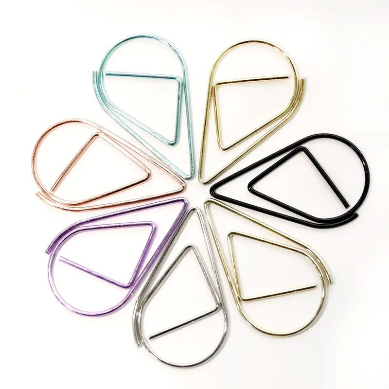 10 шт./лот мини милые цветные металлические зажимы для канцелярских