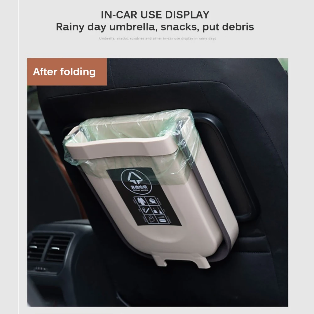 Складные мусорные баки настенная подставка для мусора 9 л|Мусорные баки| |