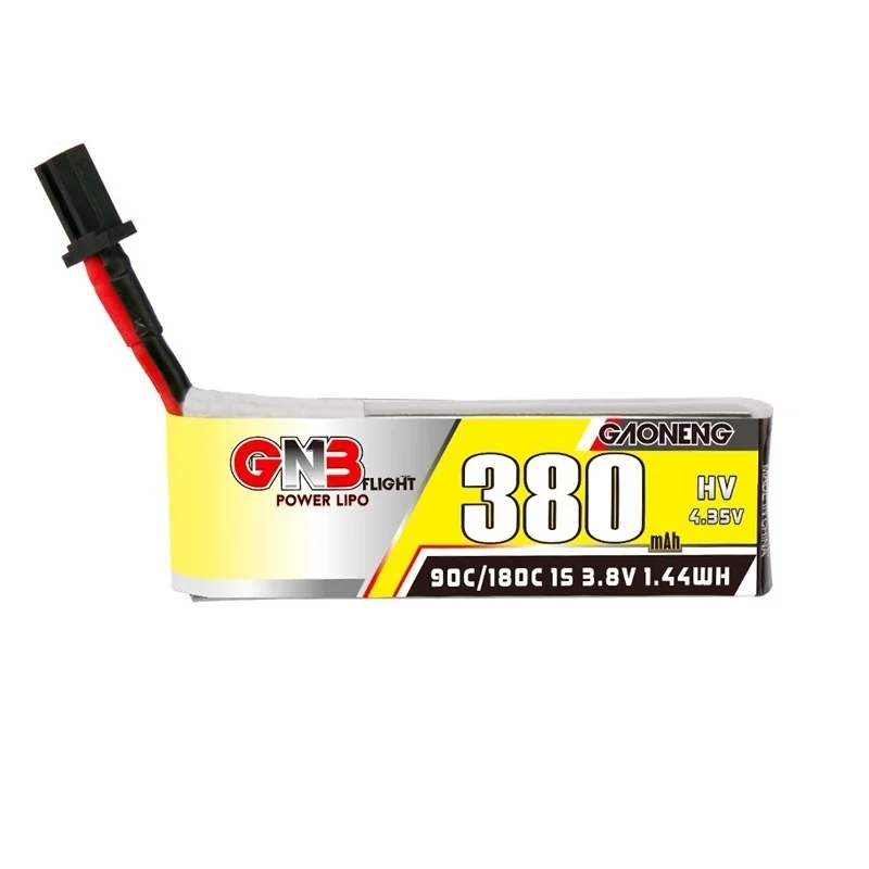 10 unids/set GNB GAONENG 380mah 4,35 V 90C/180C 1S HV LiPo bater&iacute;a con GNB27/PH2.0 para Tinyhawk Nanohawk FPV 4 eje UAV Drone RC Drone-5
