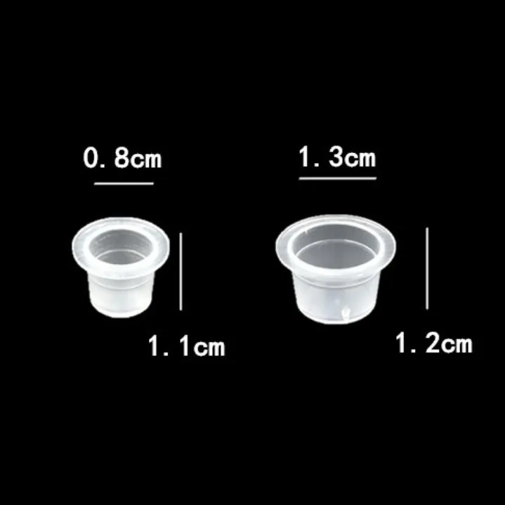 100 ПК S/M Пластик одноразовые мануального татуажа бровей чернил для чашки