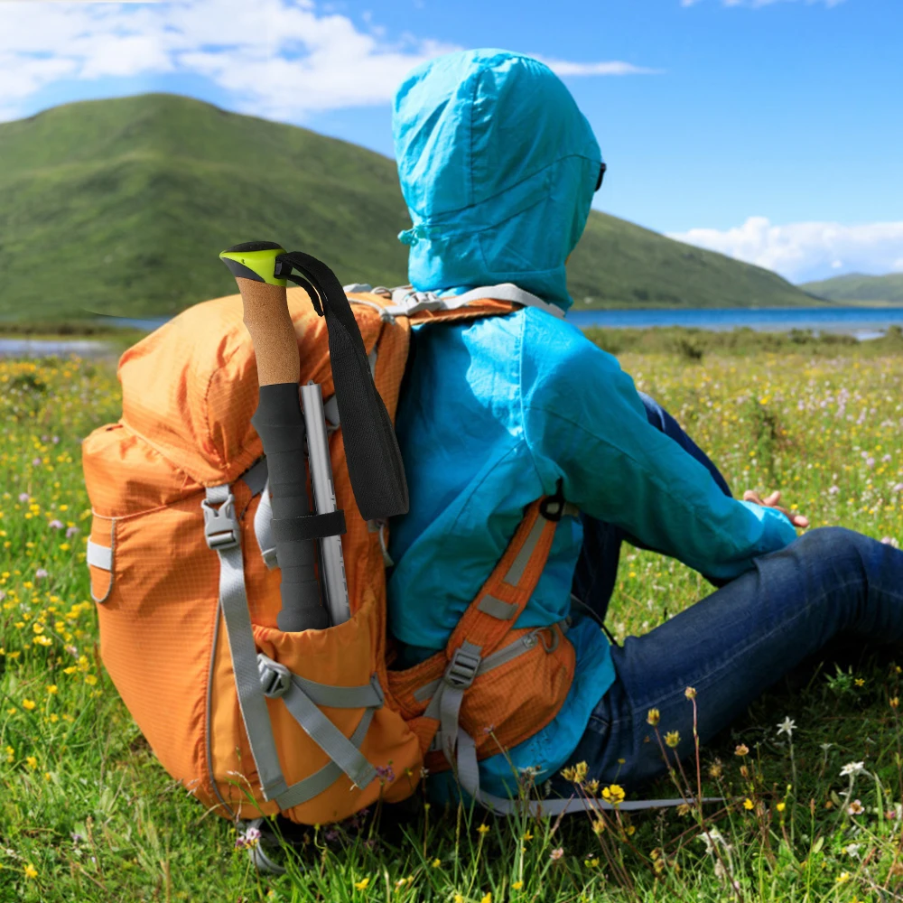 Походная палка Складная защита для ходьбы легкая походная треккинга кемпинга