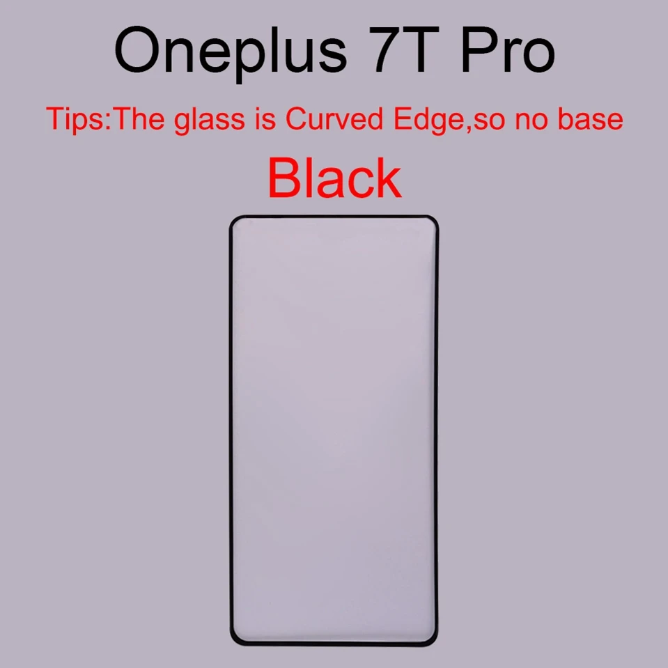 6D закаленное стекло для One Plus Oneplus 7T Pro 1+ 7T чехол Oneplus6t Oneplus7 стекло для Oneplus 7 pro 6t 5t 6 5 Защита экрана - Цвет: 7T Pro - Black