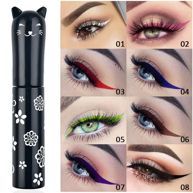 Милая Матовая жидкая подводка для глаз в виде кошки быстросохнущая стойкая