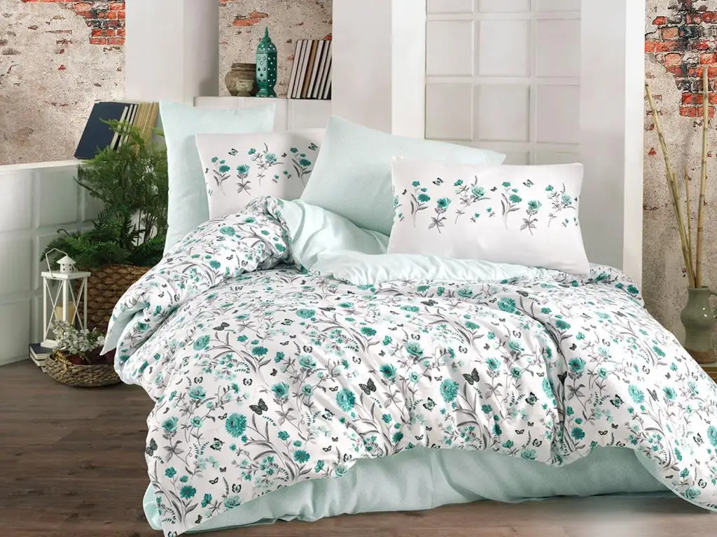 

Elvira Single Double Quilt Cover Set Blue