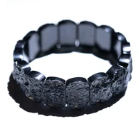 mexican black meteorite hand brand natural meteorite bracelet original design men and women crystal couple bracelet