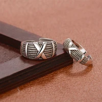 925 sterling silver male female couples ring sets sweet simple black jewelry ring for women men fashion jewelry sets