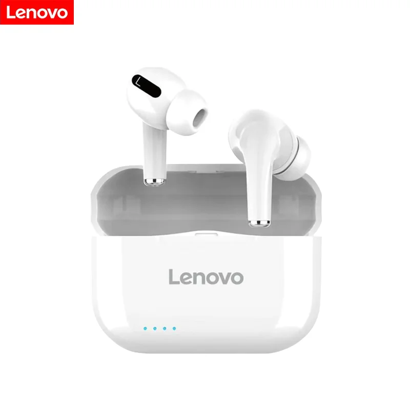 lenovo lp1s tws bluetooth 5 0 earphones charging box wireless headphones stereo earbuds headsets with microphone for androidios free global shipping