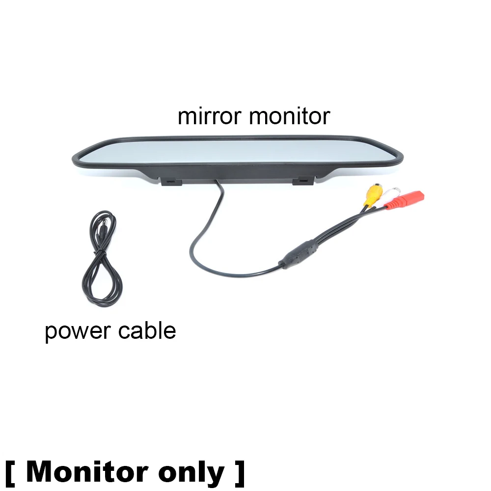 Высокое разрешение 4 3 &quotцветной TFT ЖК-дисплей зеркало заднего вида автомобиля