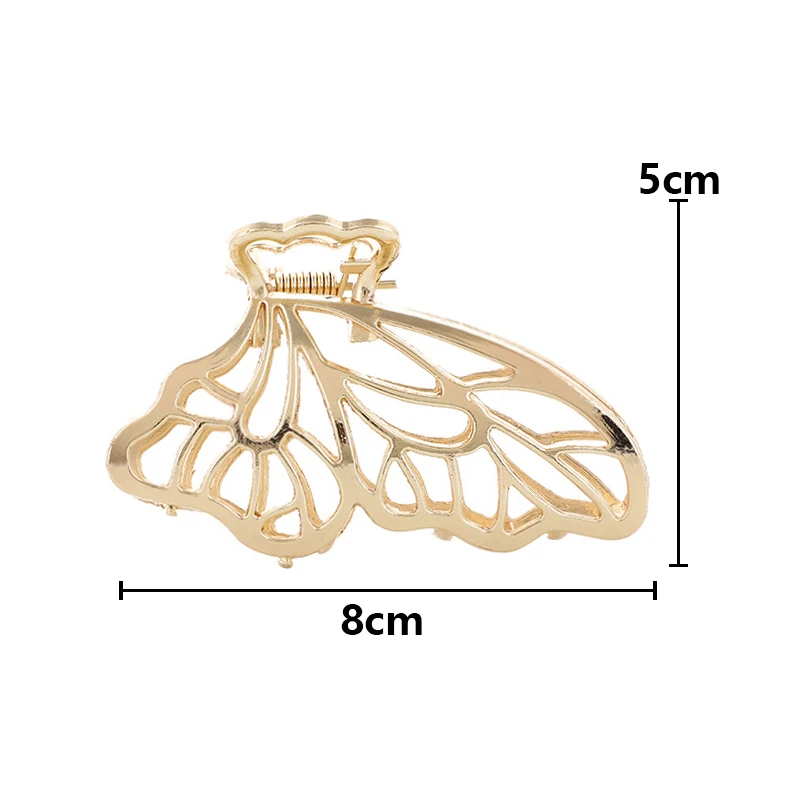 

Metal Washing Hollow Hairpin Butterfly Hair Claws Hair Clip Girl Hair Carb Make Up Accessories