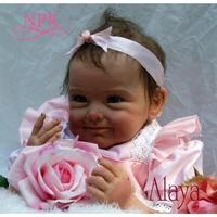 new arrival 55cm high quality magnetic pacifier realistic handmade baby doll alive girls lovely silicone reborn bebes doll