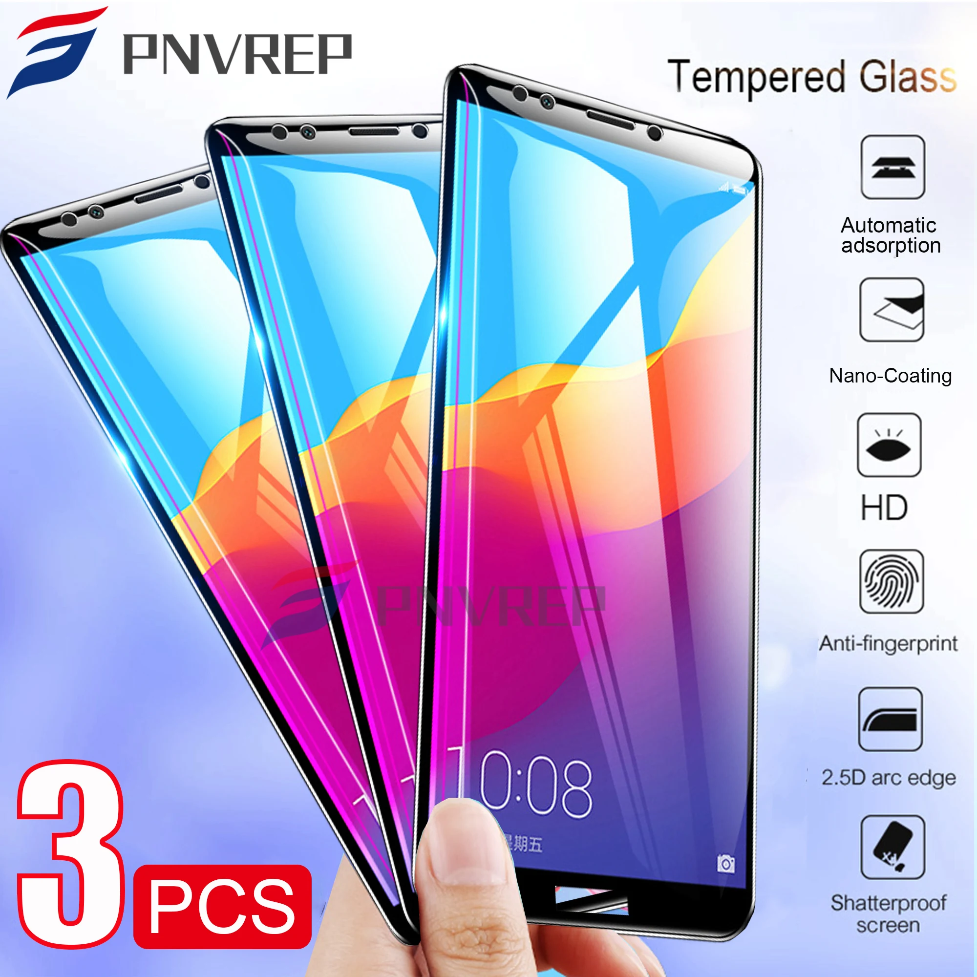 Закаленное стекло 1 2 3 шт. для Huawei Y9 Prime 2019 Y9s Y6 Pro Y6s Y5 Lite 2018 Y7 полная защита