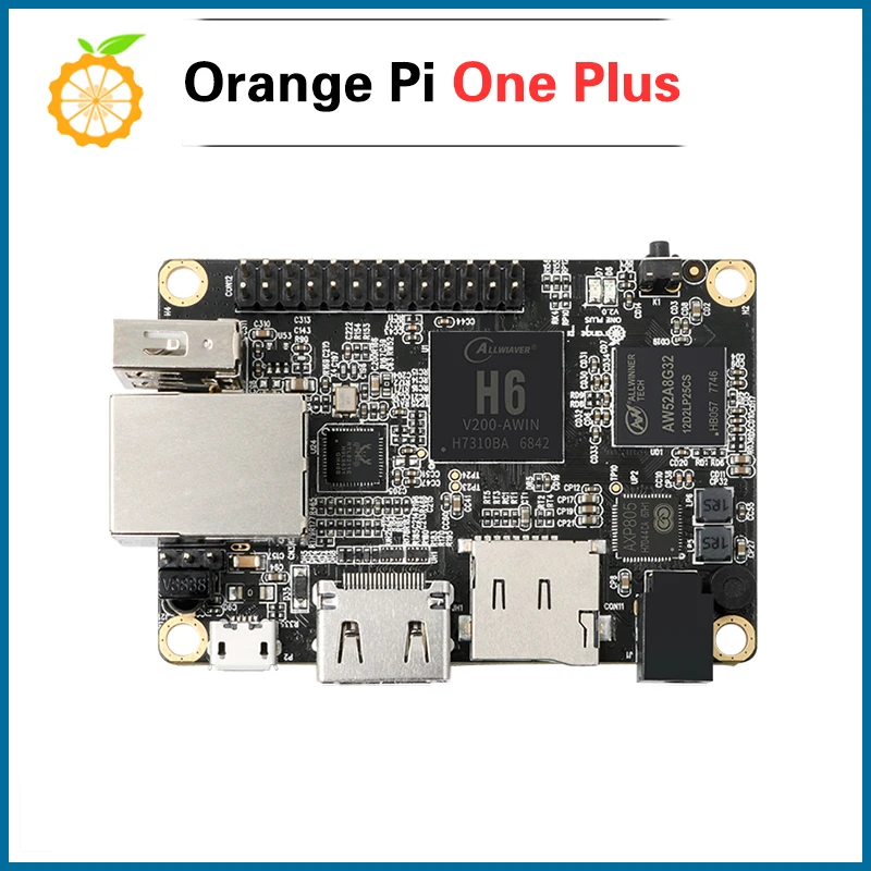 Orange Pi One Plus H6 1 ГБ четырехъядерная 64 битная макетная плата с поддержкой Android 7 0 мини