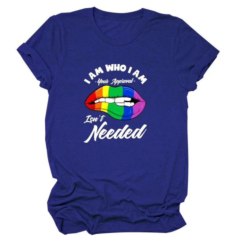 

I AM WHO I AM Letter Print Women T Shirt Short Sleeve O Neck Loose Women Tshirt Ladies Tee Shirt Tops Clothes Camisetas Mujer