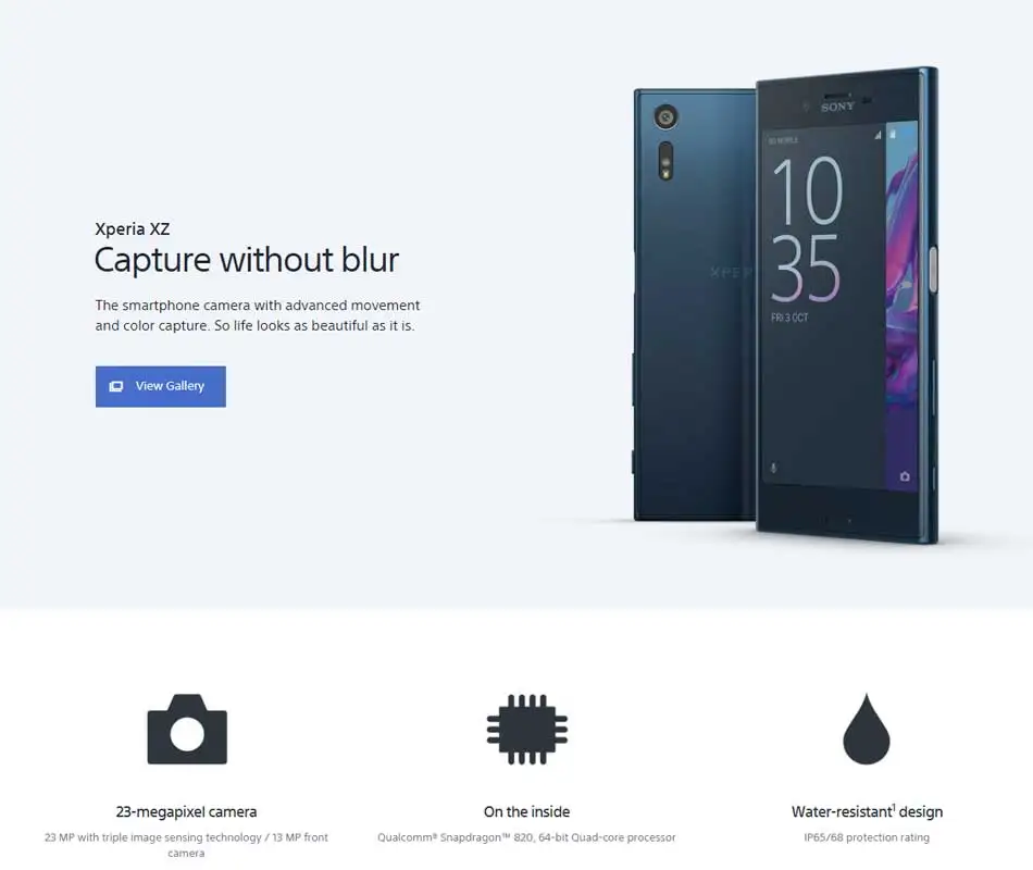 5," sony Xperia XZ F8332 Dual SIM 3 Гб 64 Гб мобильный телефон Snapdragon 820 четырехъядерный NFC 23MP NFC 2900 мАч смартфон